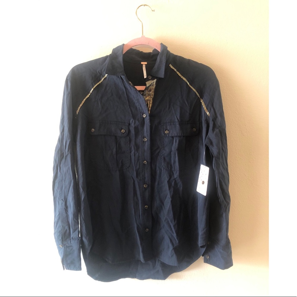 Free People Long Sleeve Shirt